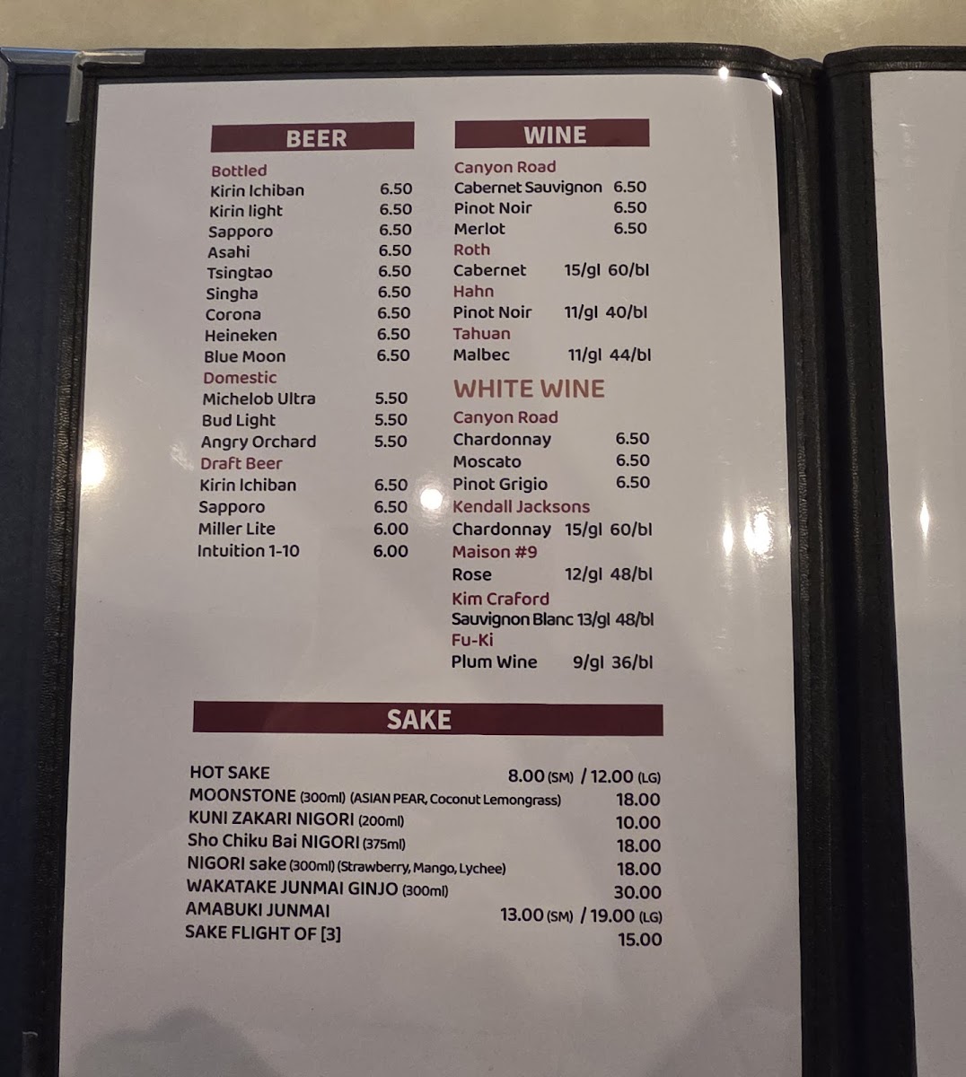 Menu Daruma Asian Cuisine Japanese Steakhouse-3